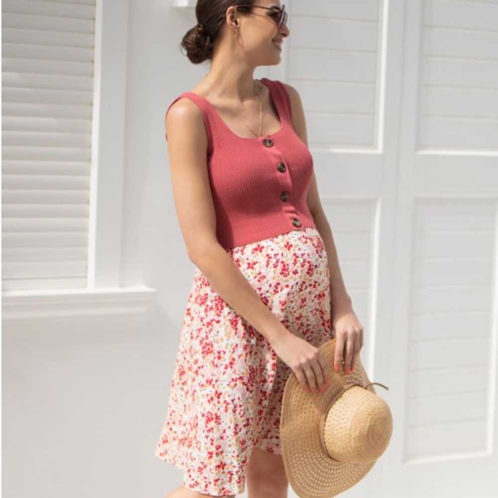 Double Layer Maternity and Nursing Dress